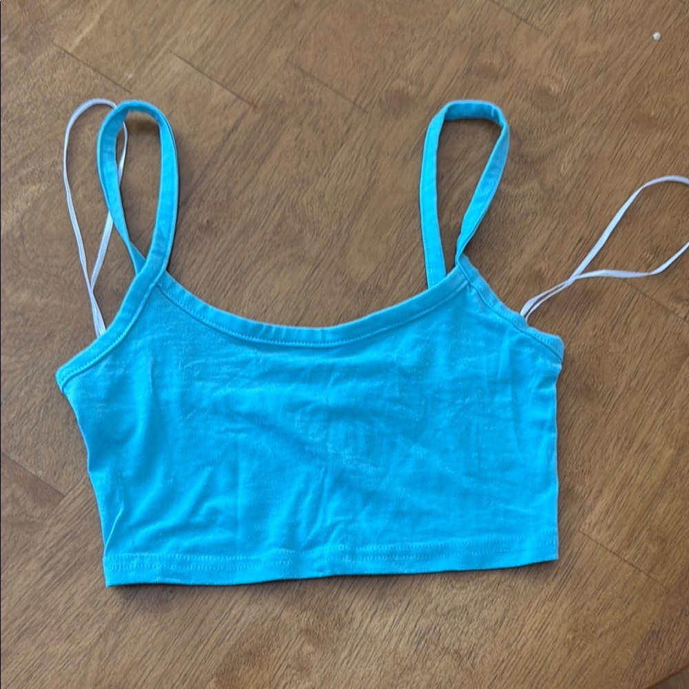 H&M Blue Crop Top